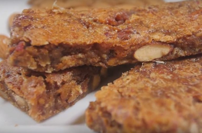 Close up of whole grain fiber bars