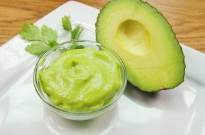 small bowl of healthy avocado dressing