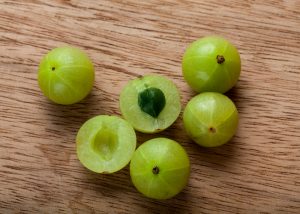 superfood indian gooseberries or amla on a table