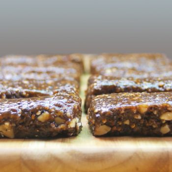 Freshly made protein bars made from cricket flour