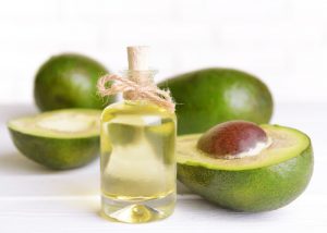 a bottle of avocado oil, renowned for its skin and health benefits 