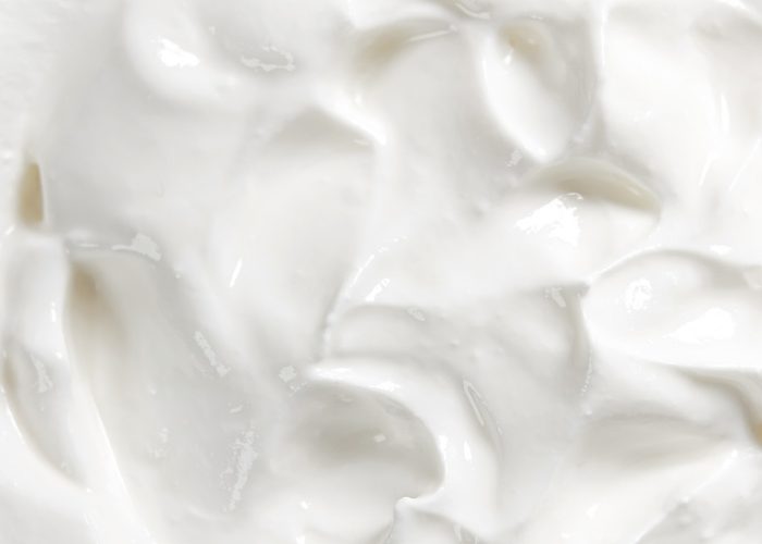 Close up of homemade yogurt