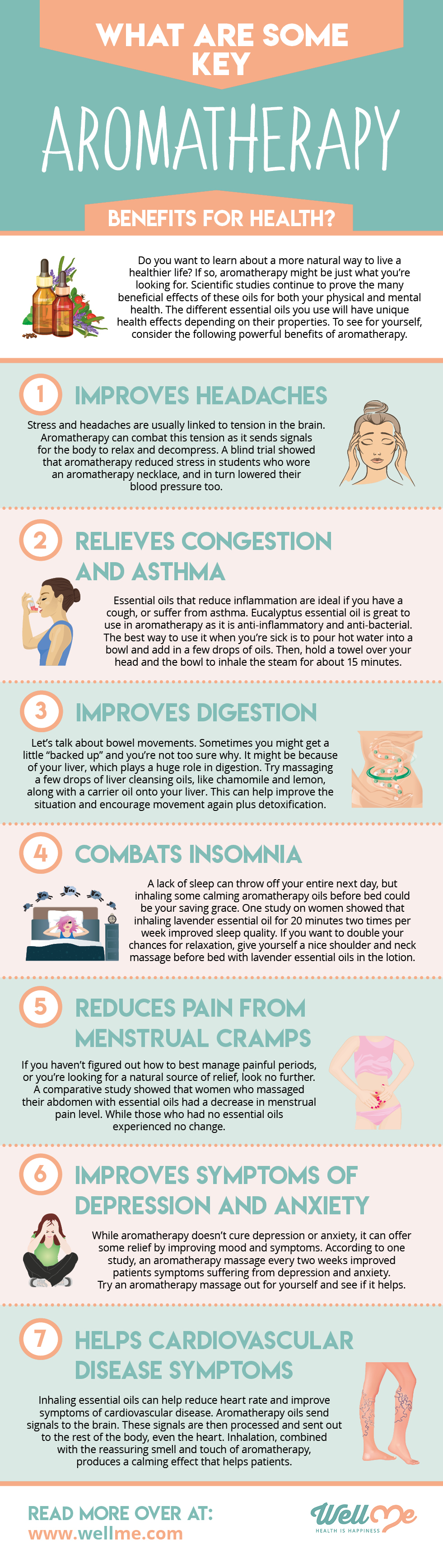 What Are Some Key Aromatherapy Benefits for Health? infographic