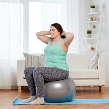 exercise ball workout feature image