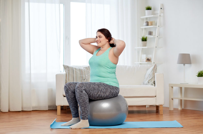 exercise ball workout feature image