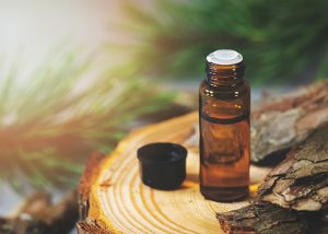 Pine bark extract in a brown bottle