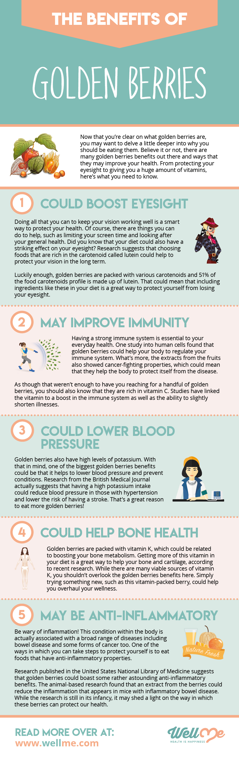 The Benefits of Golden Berries infographic