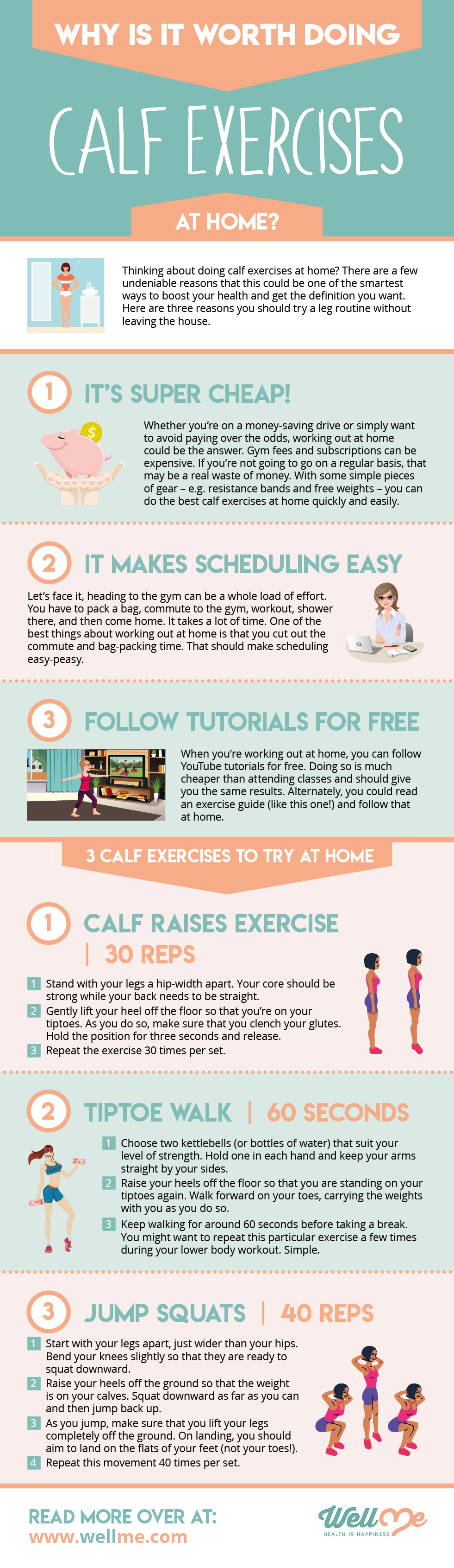 best calf exercises infographic