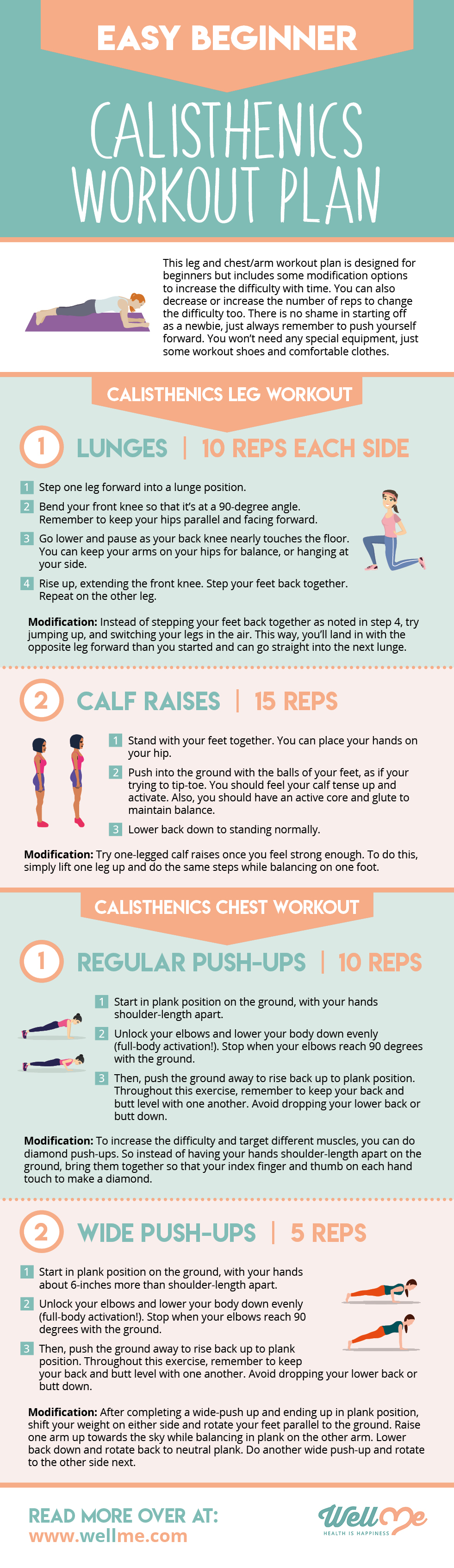 Calisthenics Workout: 4 Simple Exercises for Beginners