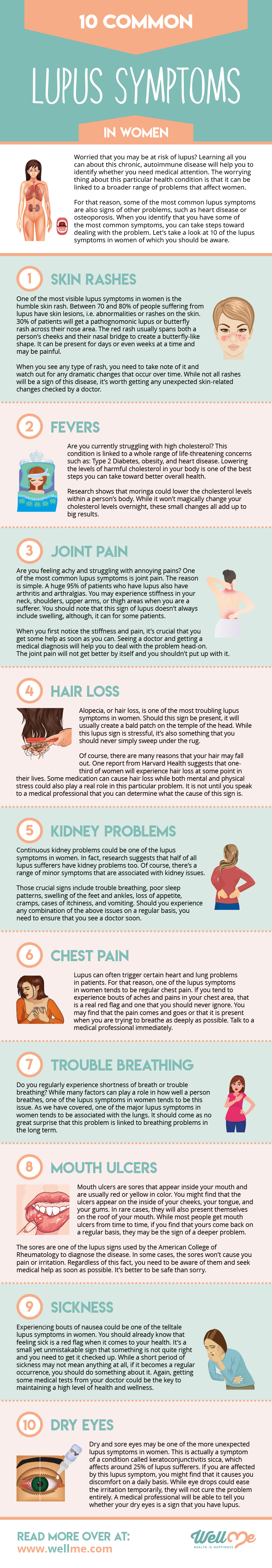 10 Common Lupus Symptoms in Women