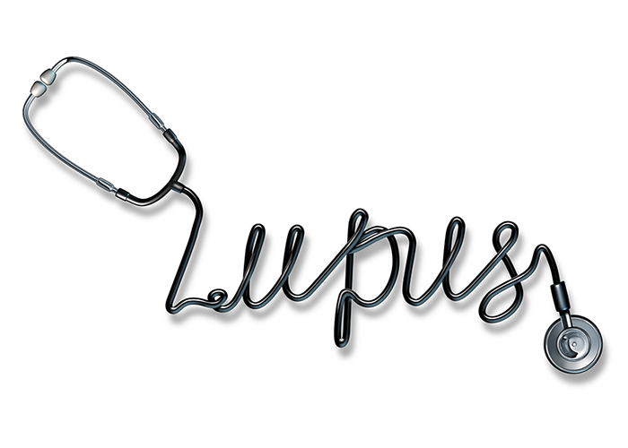 Lupus spelled out with a stethoscope