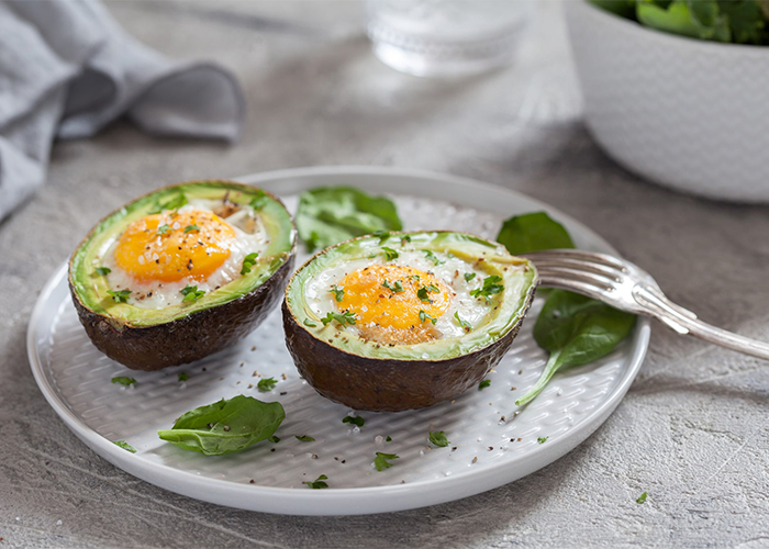 Egg filled avocado keto breakfast